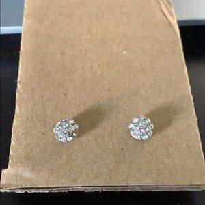 Half ball stud earings